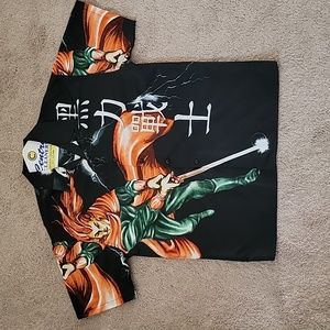 LIKE NEW Vintage Men's Yu-Gi-Oh Yugioh Anime Button Shirt Size Large